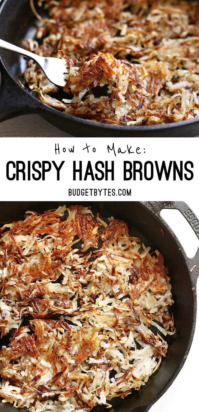 How to Make Crispy Hash Browns at home - BudgetBytes.com