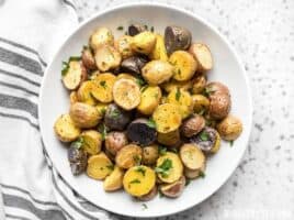 Rosemary Roasted Potatoes are an easy, flexible, and DELICIOUS side dish that can be paired with just about any meal. Keep this go-to recipe handy! Budgetbytes.com