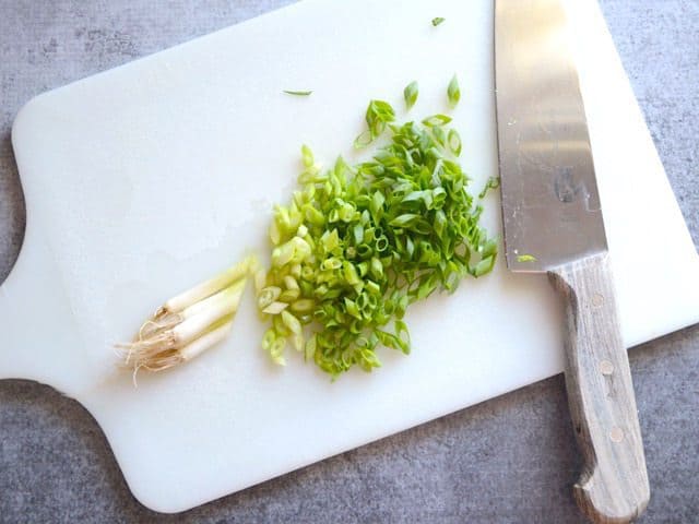 Slice Green Onions