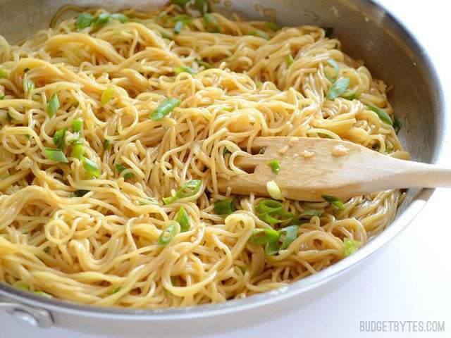 Quick & Easy Garlic Noodles - Sweet, Savory, Addictive! - Budget Bytes