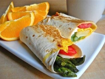 Asparagus Breakfast Wrap