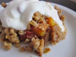 Peach Almond Crisp