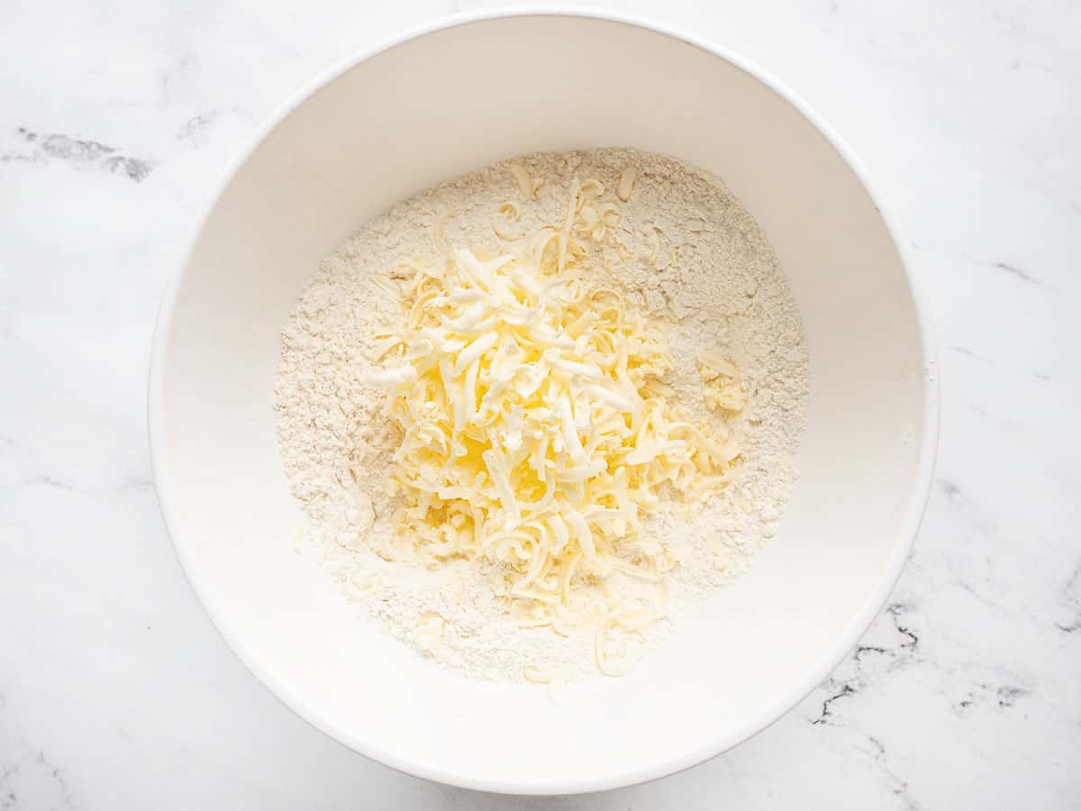 Butter added to dry ingredients