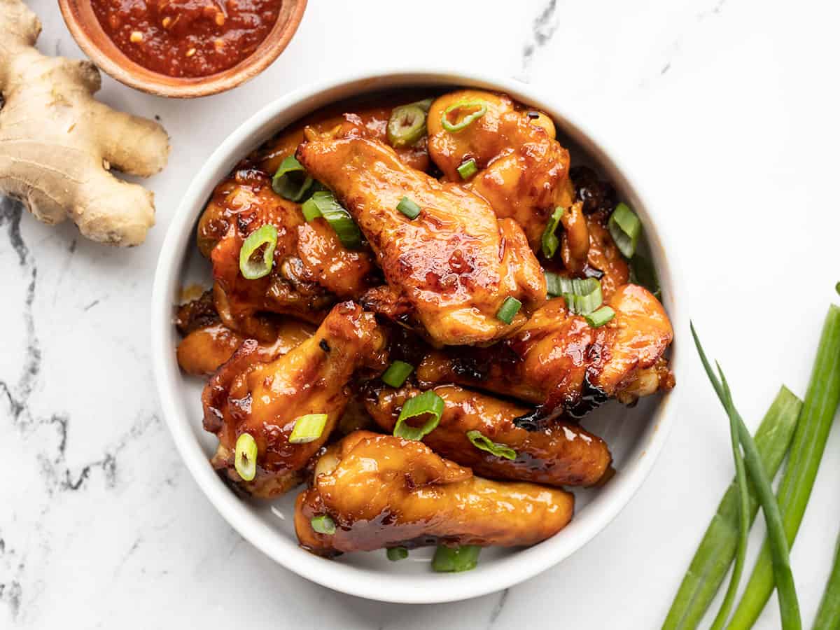 Sticky Ginger Chicken Wings