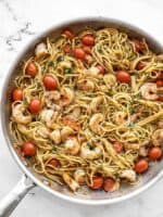 Pesto Shrimp Pasta - Quick Weeknight Dinner - Budget Bytes