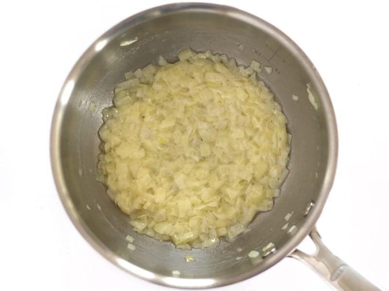 Onions and Butter in pot 