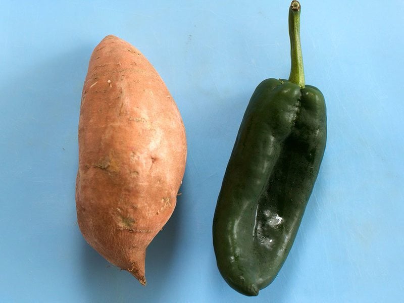 Sweet Potato and Poblano Pepper