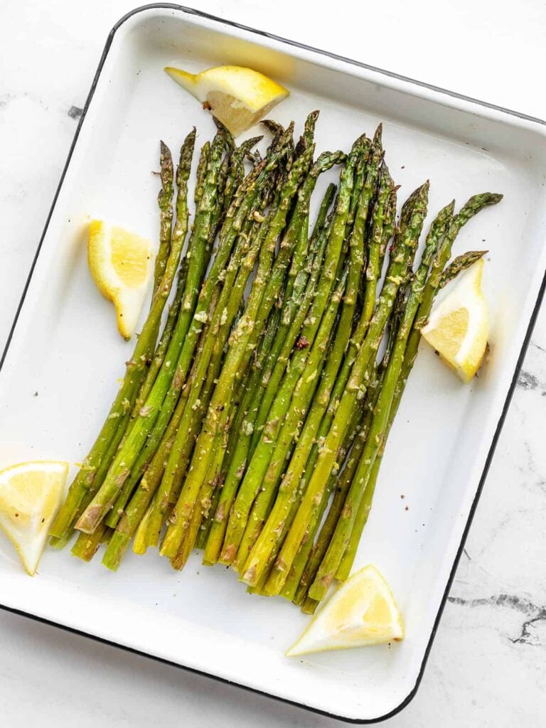 Lemon Garlic Roasted Asparagus Budget Bytes