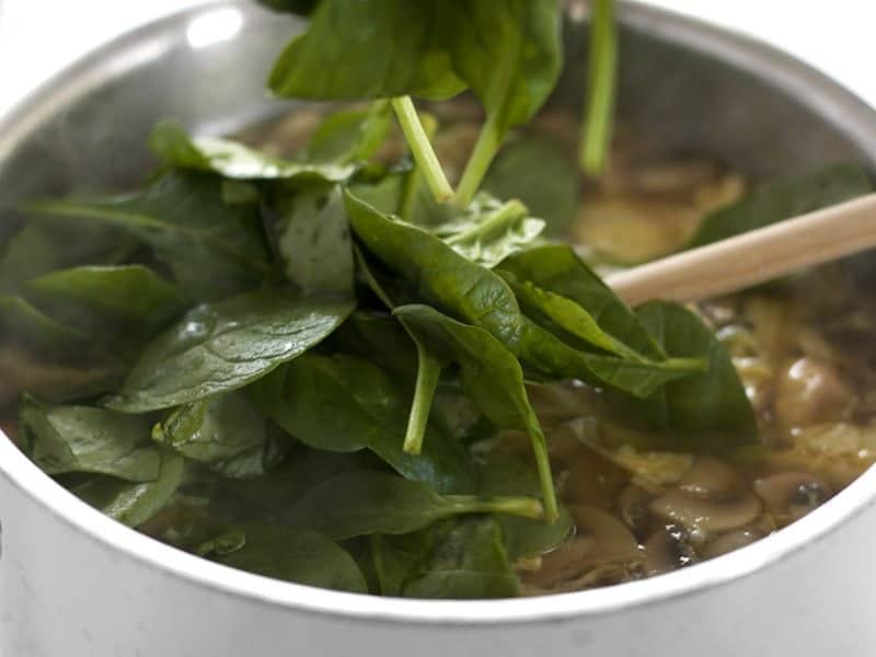 Add in Fresh Spinach