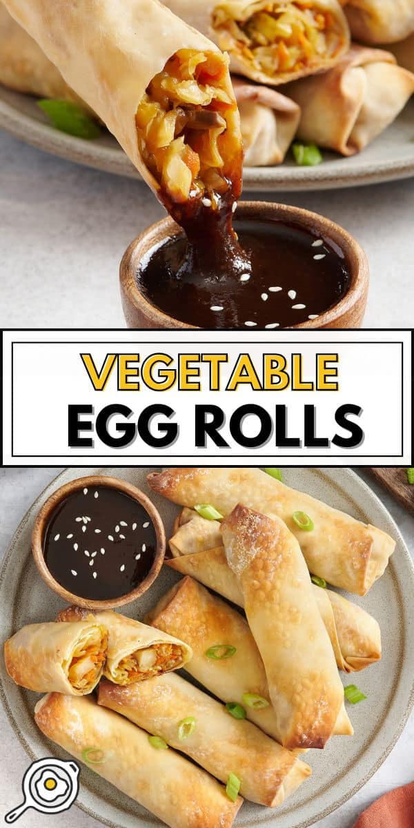 vegetable egg rolls pin image