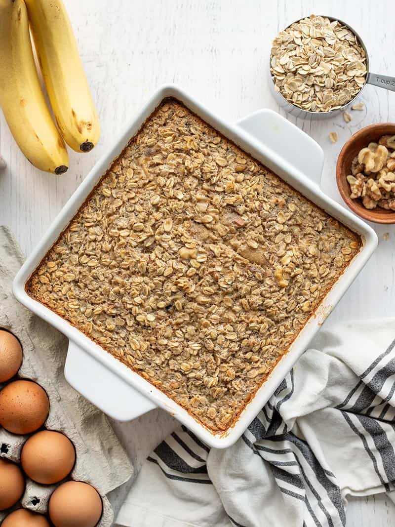 Baked oats banana bread, Idea colazione sana