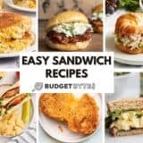 sandwich recipes collage