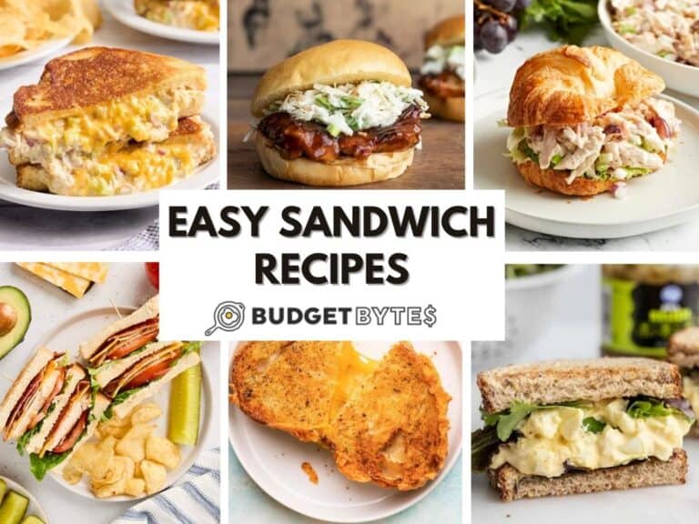 sandwich recipes collage