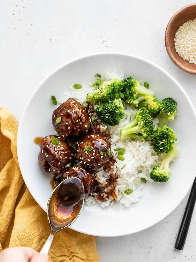 Teriyaki Meatball Bowls