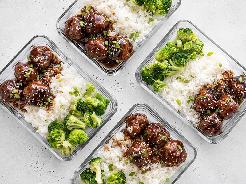 Teriyaki Meatball Bowls - Meal Prep Ready - Budget Bytes