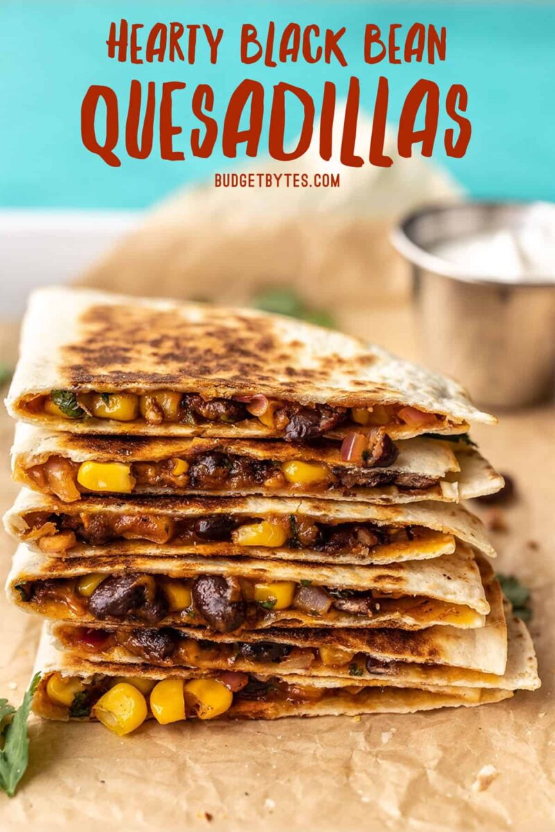 SimplyCook Vegetarian Bean & Sweetcorn Quesadilla - A Perfect