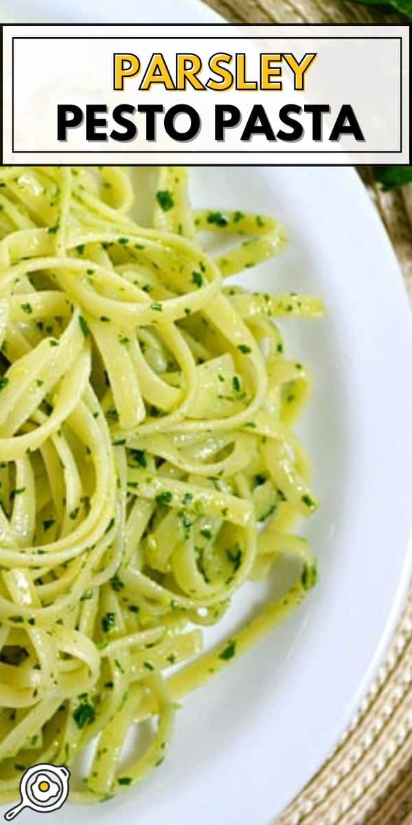 Parsley Pesto Pasta pin image