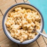 A forkful of rich and creamy Miracle Mac and Cheese