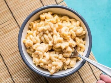 A forkful of rich and creamy Miracle Mac and Cheese