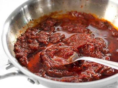Not Sun Dried Tomato Sauce is a simple, inexpensive, all-purpose sauce with bold flavor. BudgetBytes.com