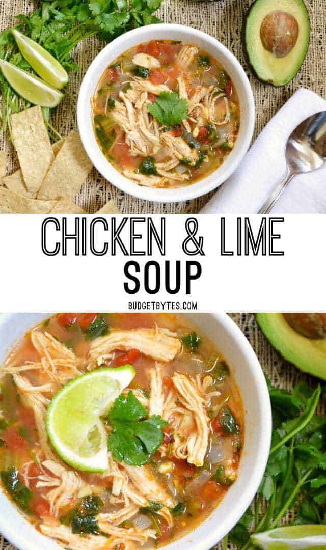Chicken and Lime Soup - Budget Bytes