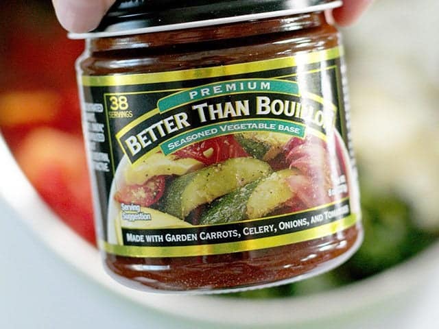 Vegetable Broth in jar 