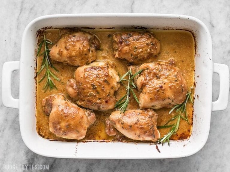 Maple Dijon Chicken Thighs Budget Bytes