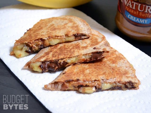 30 Healthy Breakfast Ideas 19 PBB Quesadilla trio