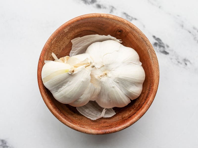 Garlic Cloves in a bowl