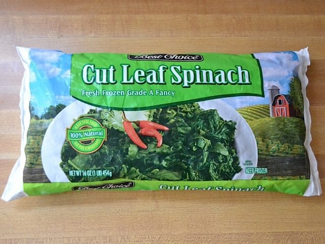 Package of Frozen Spinach