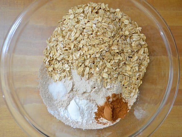 Dry Ingredients in mixing bowl 