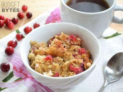 Cranberry Apple Baked Oatmeal