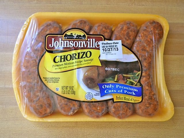 Chorizo in packaging 