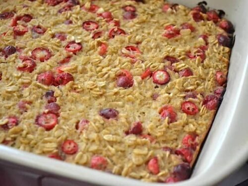 Cranberry Apple Baked Oatmeal - Budget Bytes