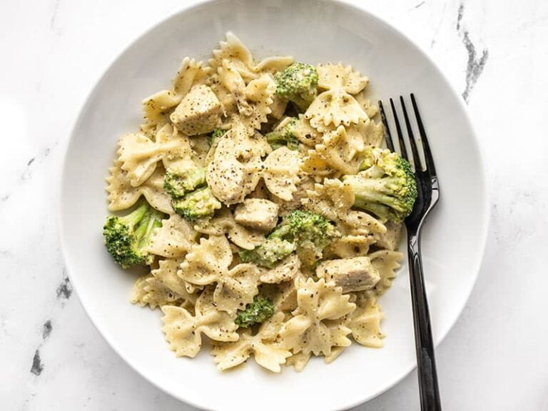 Creamy Pesto Pasta with Chicken and Broccoli Budget Bytes