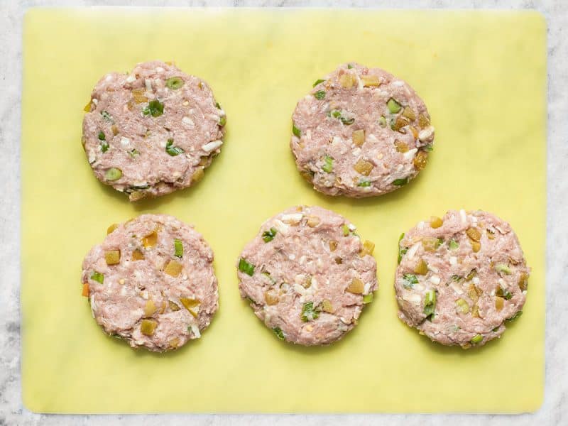 Turkey Burgers shaped