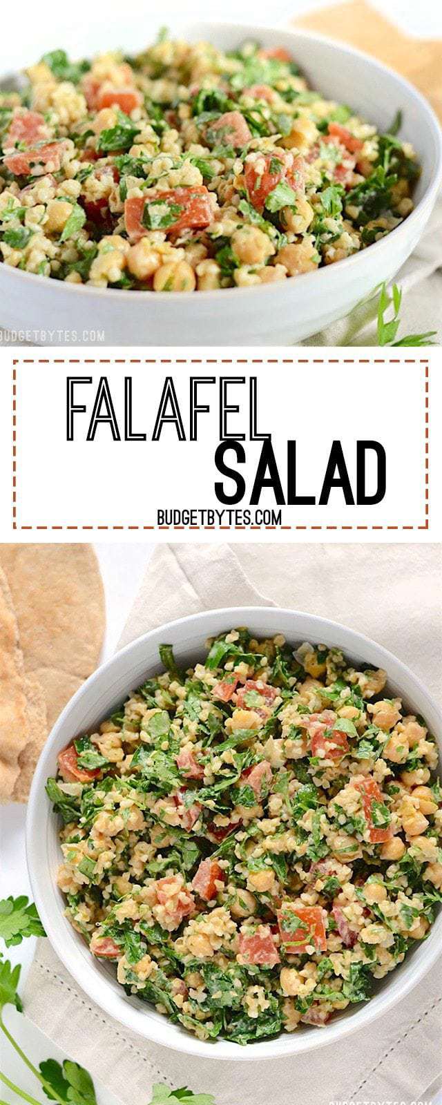 Falafel Salad - BudgetBytes.com