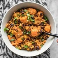 It only takes one skillet and a few ingredients to make this incredibly flavorful and filling Chorizo Sweet Potato Skillet. BudgetBytes.com