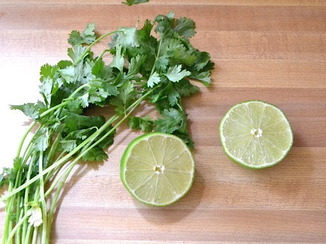 Cilantro and Lime