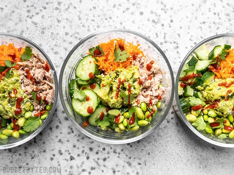 Spicy Tuna Guacamole Bowls - Budget Bytes