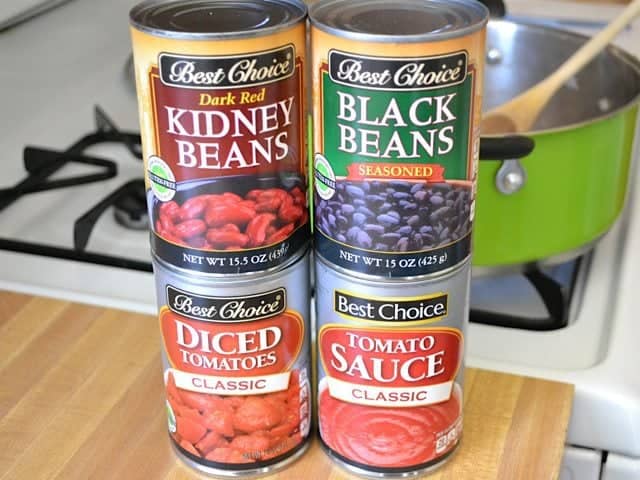 Canned Beans and Tomatoes