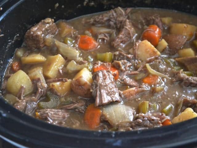 Stirred Beef Stew in the slow cooker
