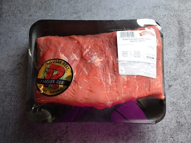 Beef Roast in packaging 