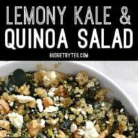 This brightly flavored kale and quinoa salad is a great way to work extra greens into your meal. Serve it cold like a salad or as a warm side dish.