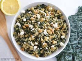 Lemony Kale and Quinoa Salad - BudgetBytes.com