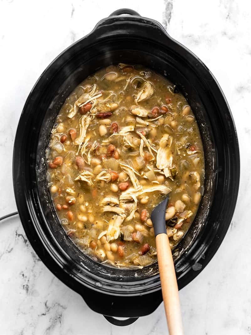 Slow Cooker White Chicken Chili - Budget Bytes