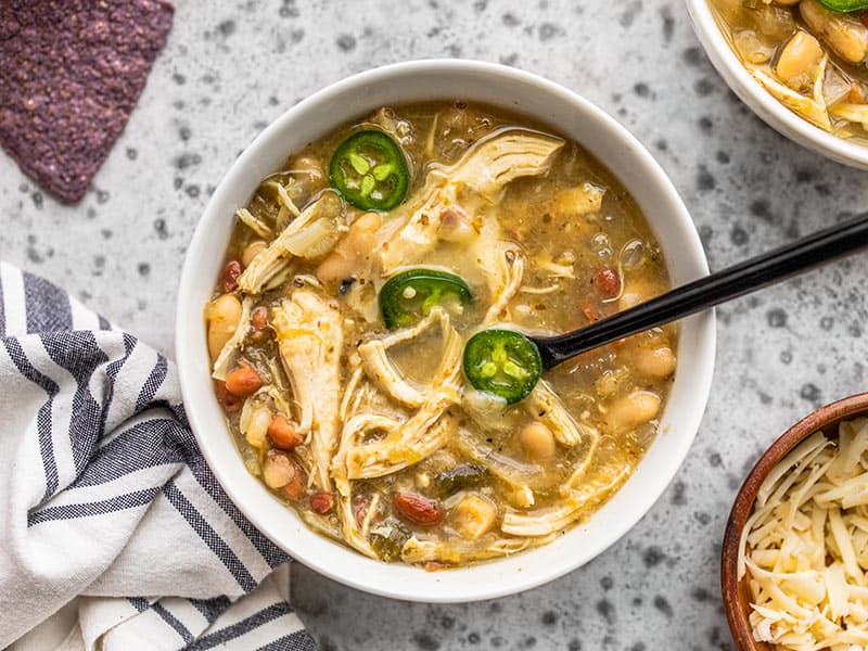 Slow-Cooker Crockpot White Chicken Chili