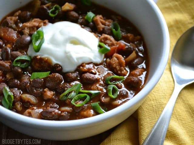 Black Bean Chili - BudgetBytes.com