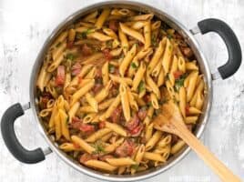 Celebrate like you're in Louisiana with this easy, filling, and inexpensive one pot favorite, Pastalaya. It's the shortcut pasta version of Jambalaya! BudgetBytes.com