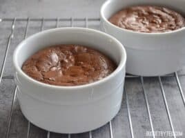 Chocolate Brownie Pots - BudgetBytes.com